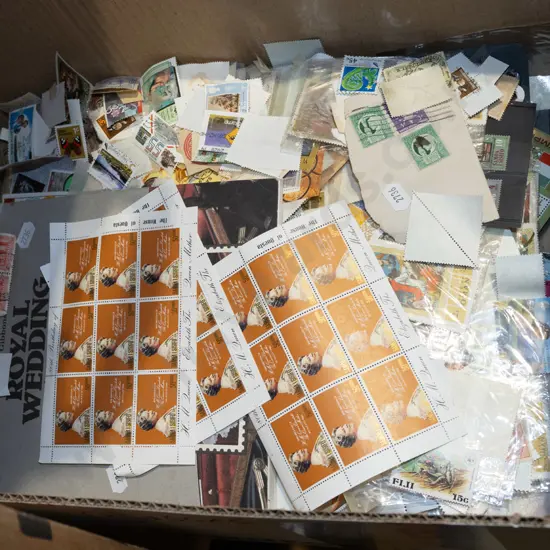 box of stamps