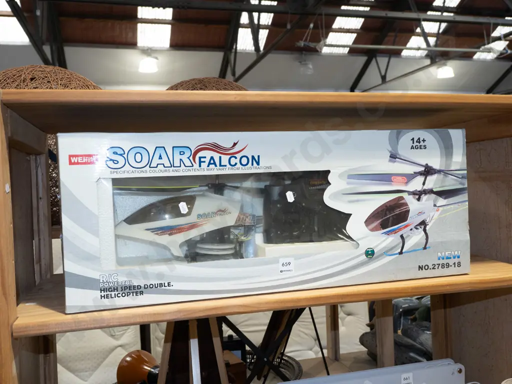 boxed Solar Falcon radio control helicopter Image 1++