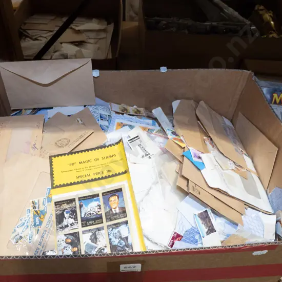 box of stamps