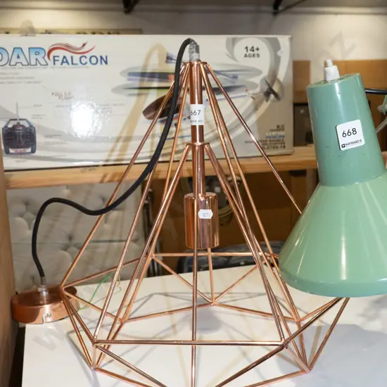 copper plated pendant light fittings