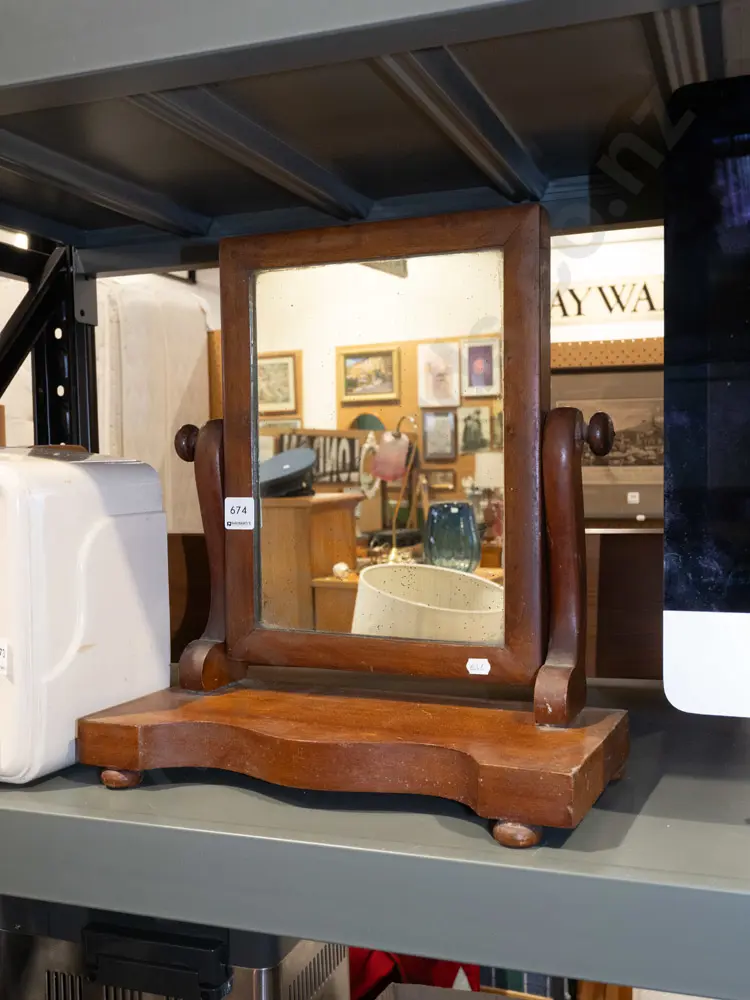 mahogany dressing table cheval mirror H400 - silvering Image 1++