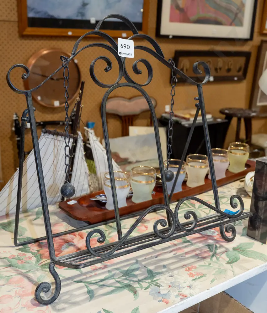 wrought metal cookbook stand Image 1++