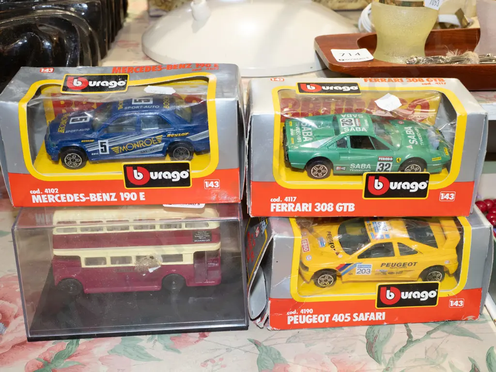 4x boxed diecast vehicles - damage to some boxes Image 1++