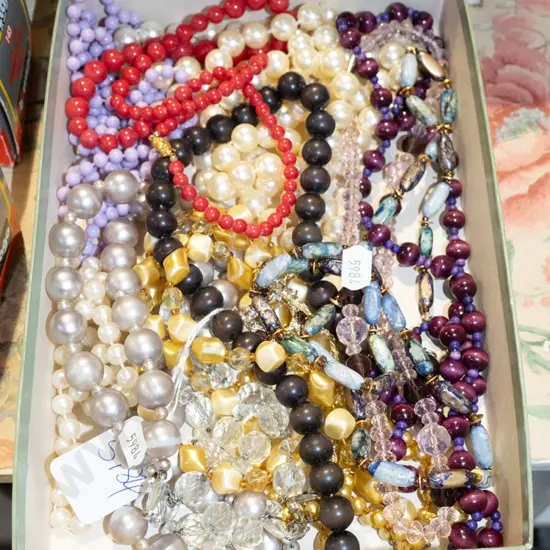 box of costume jewellery