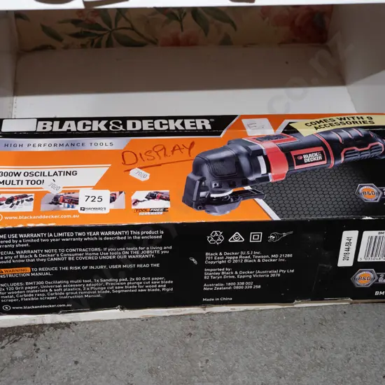 boxed Black & Decker multi tool