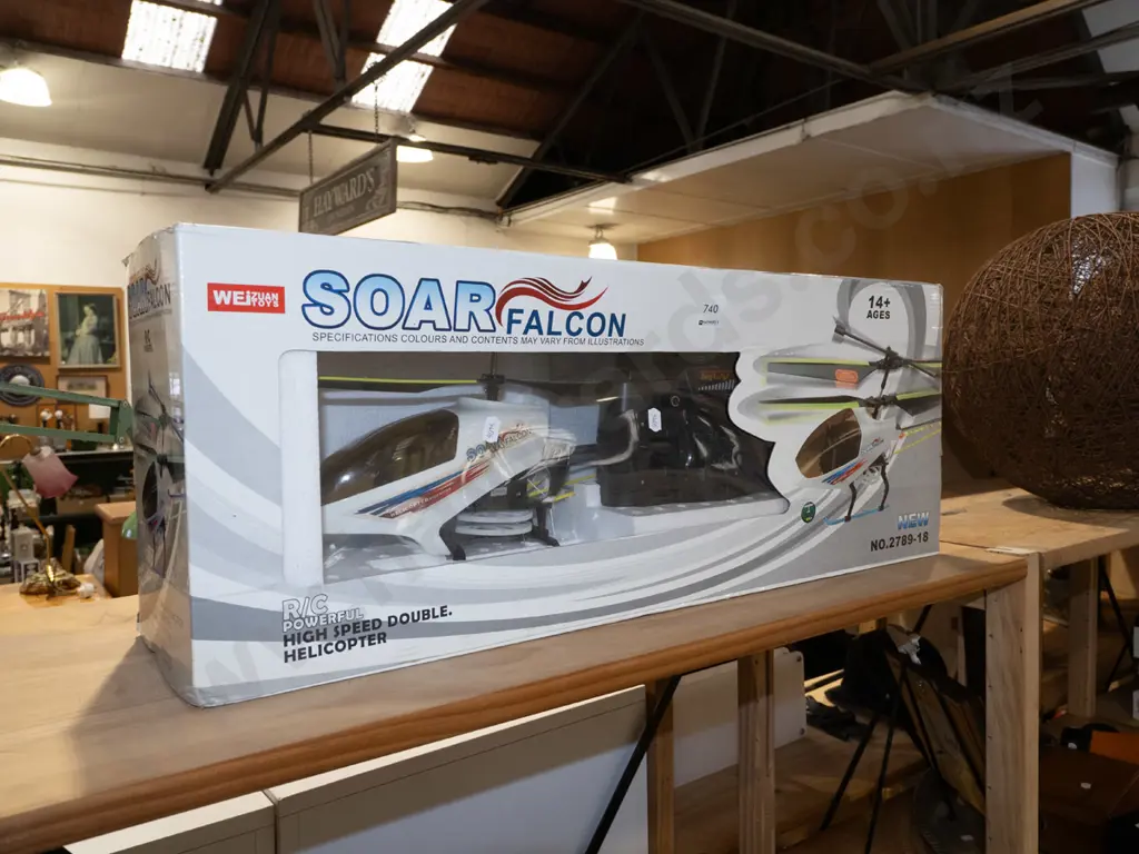 boxed Solar Falcon radio control helicopter Image 1++