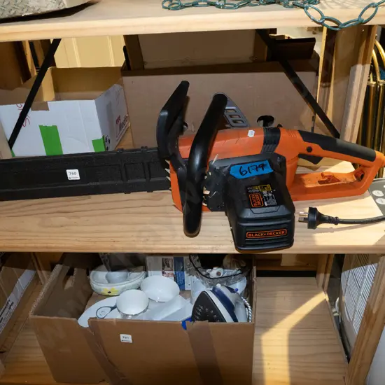 Black & Decker corded chainsaw