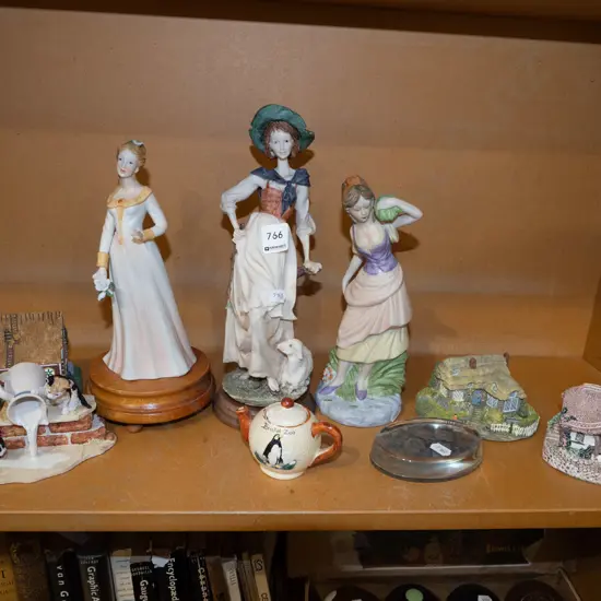 figurines, small cottages etc