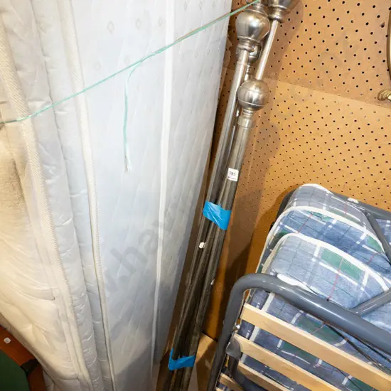 4x curtain rods various lengths - some tarnishing
