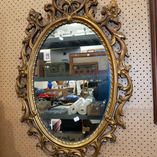 gilt framed wall mirror H850 - slight damage