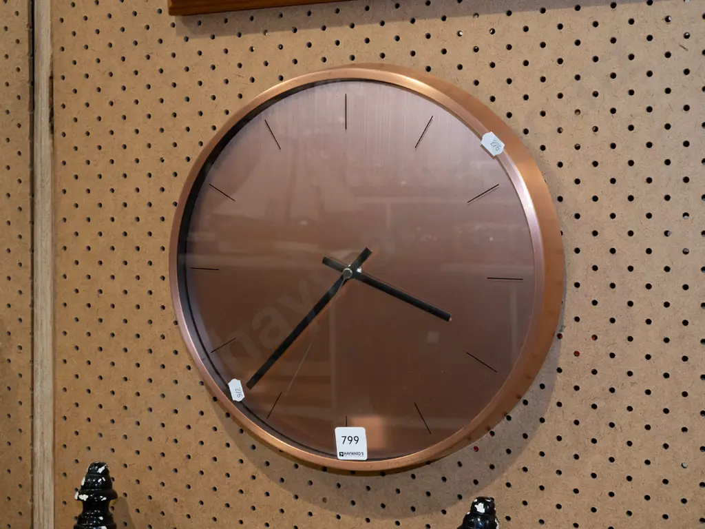 copper wall clock Image 1++