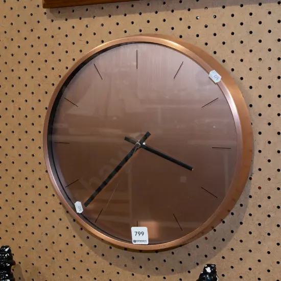 copper wall clock