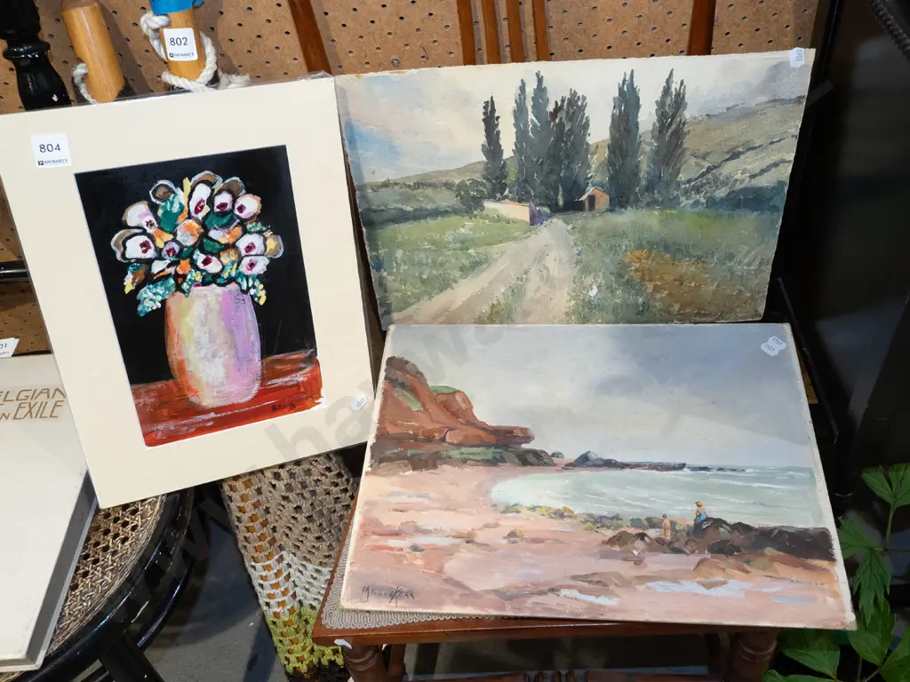 3x unframed original artworks Image 1++