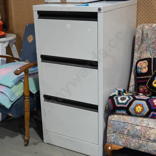 3 drawer filing cabinet - key in office
