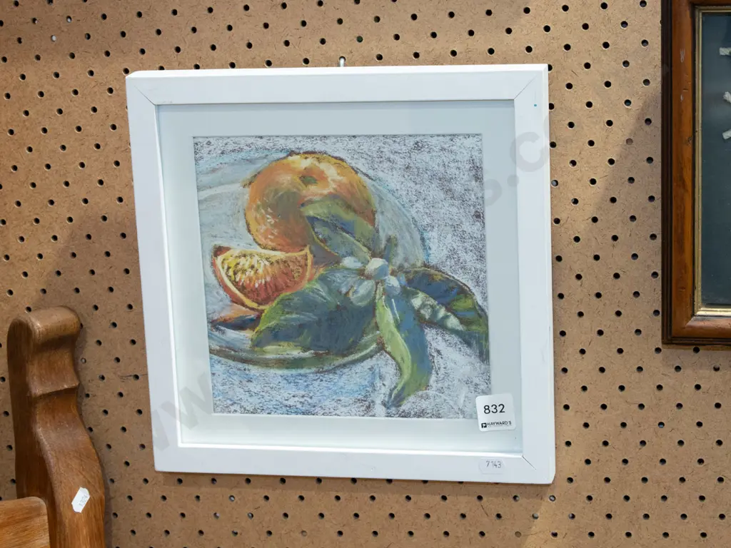 Chris Barry - framed pastel - still mandarins Image 1++