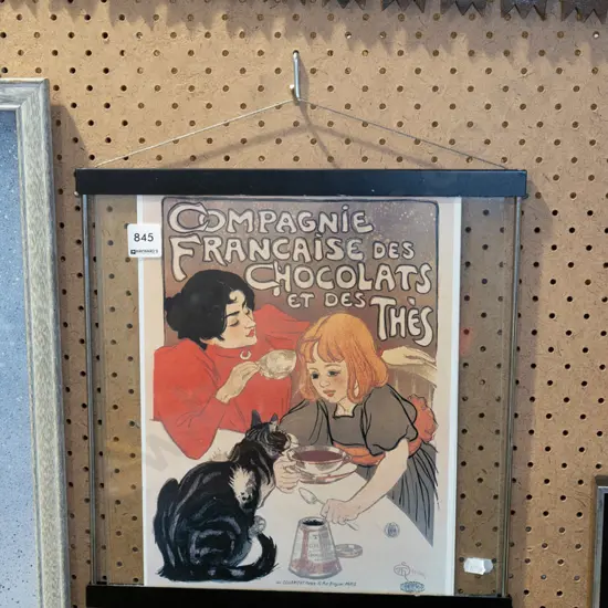 French themed chocolate print