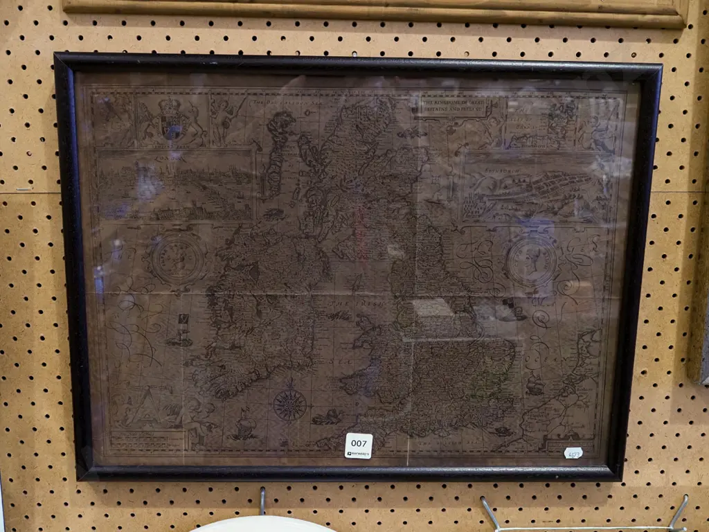 framed map - The Kingdom of Great Britaine and Ireland Image 1++