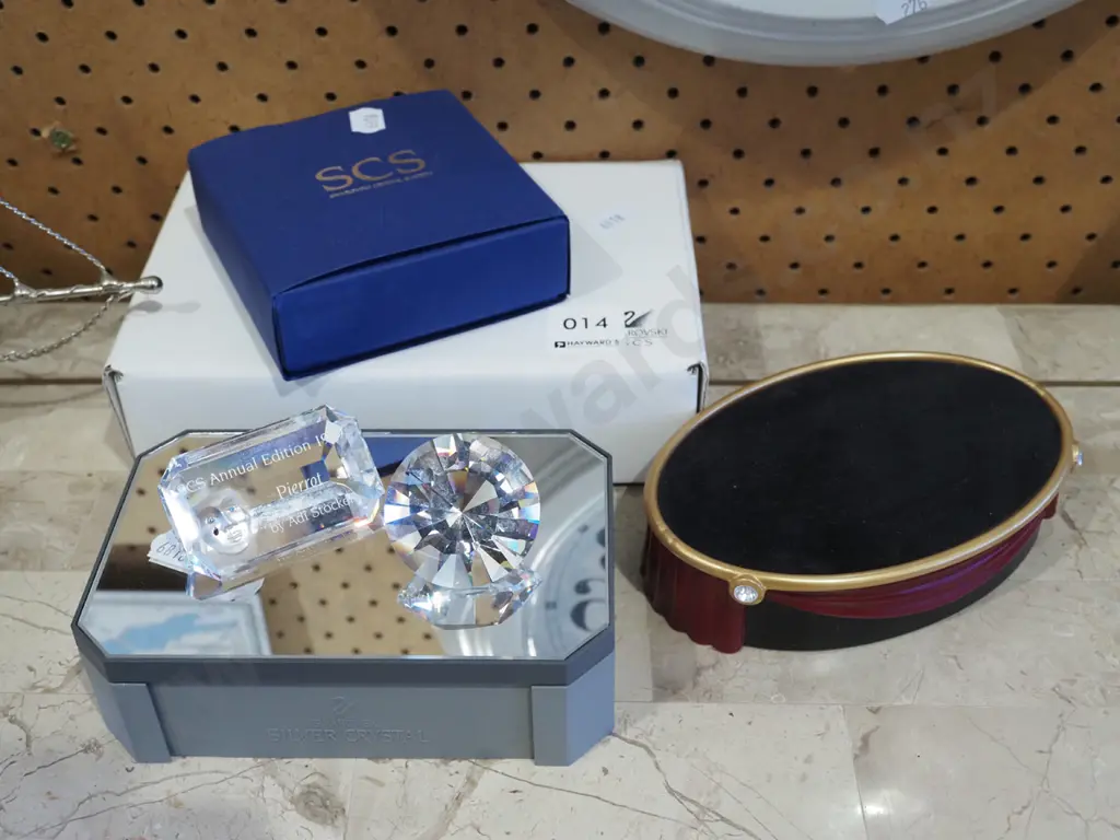 Swarovski crystal ornaments and stands Image 1++