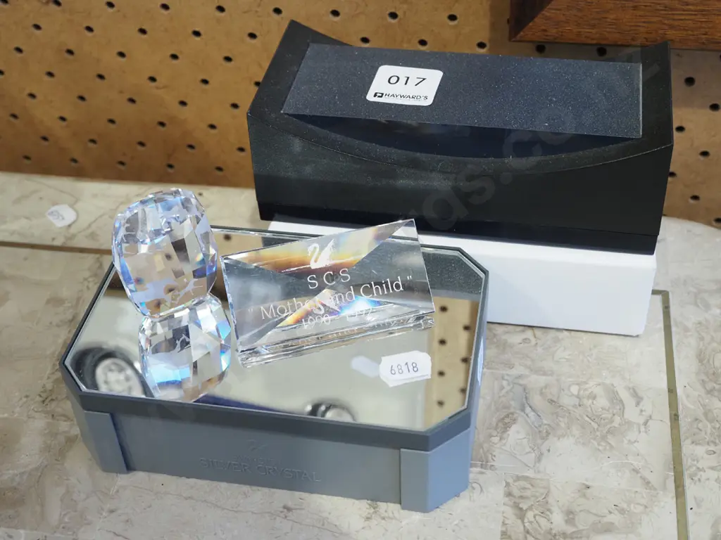 Swarovski crystal ornaments and stands Image 1++