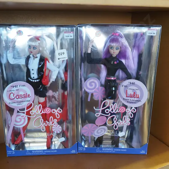 2x Jan McLean Lollipop girls - Cassie, Lulu