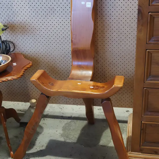 cedar spinning chair