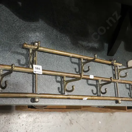 vintage brass coat hooks W560