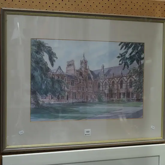 framed print - building 