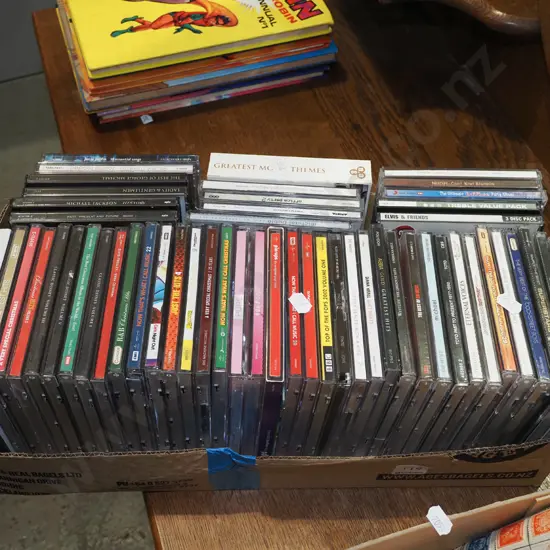 box of CDs