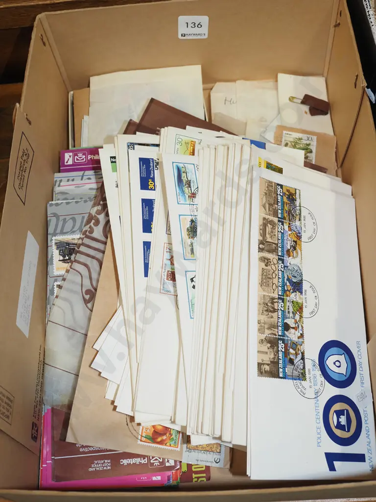 box; first day covers, stamps Image 1++