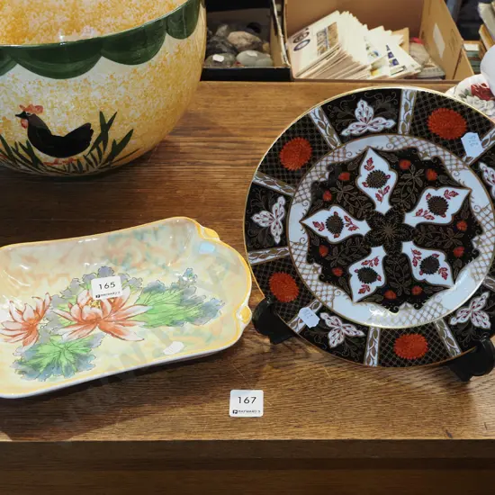 Royal Doulton water lily bowl, chrysthanemum plate