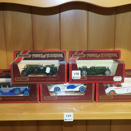 5x boxed models of Yesteryear