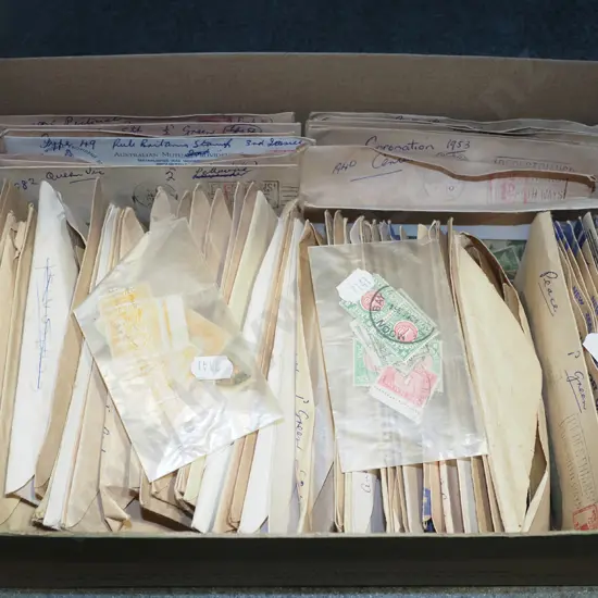 box of stamps