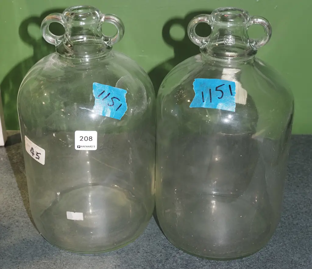 2x glass demi-johns Image 1++