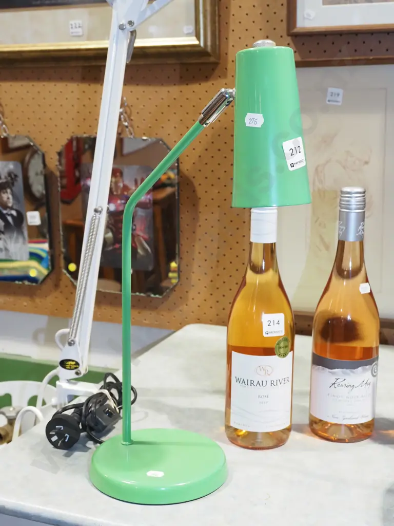 green metal desk lamp Image 1++