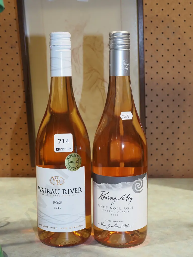 Wairau River rose 2017, Roaring Meg pinot noir rose 2022 Image 1++