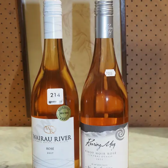 Wairau River rose 2017, Roaring Meg pinot noir rose 2022
