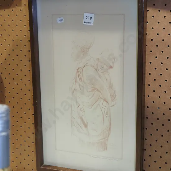 framed print - mother and child