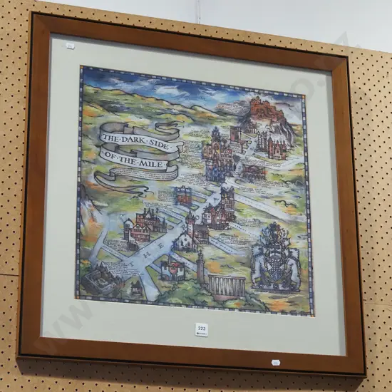 framed Lothian and Boarders police print