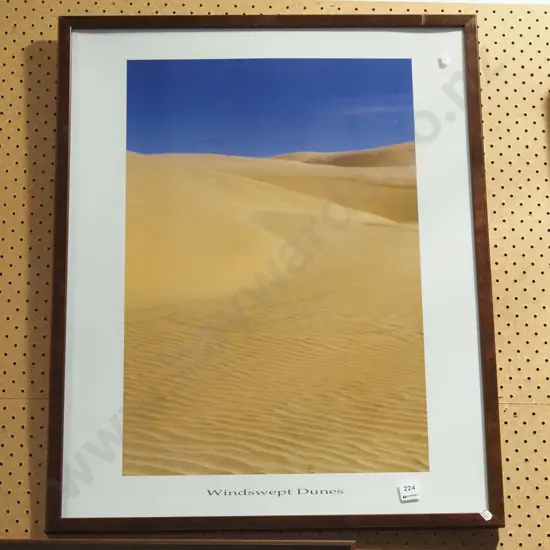 framed poster print - wind swept dunes