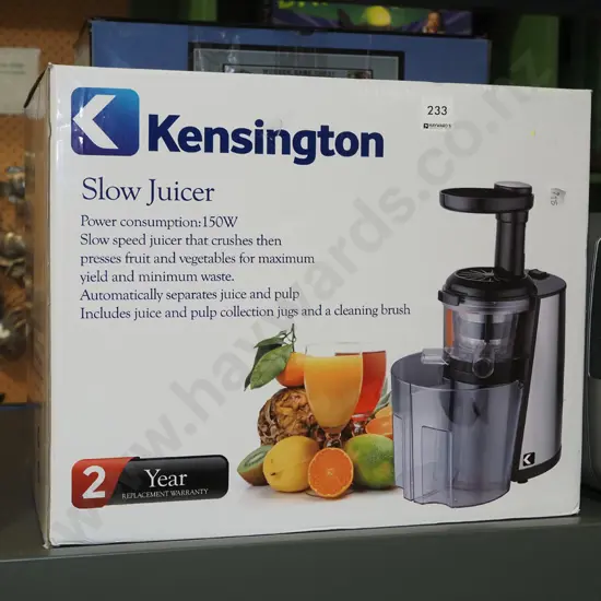 boxed Kensington Slow Juicer