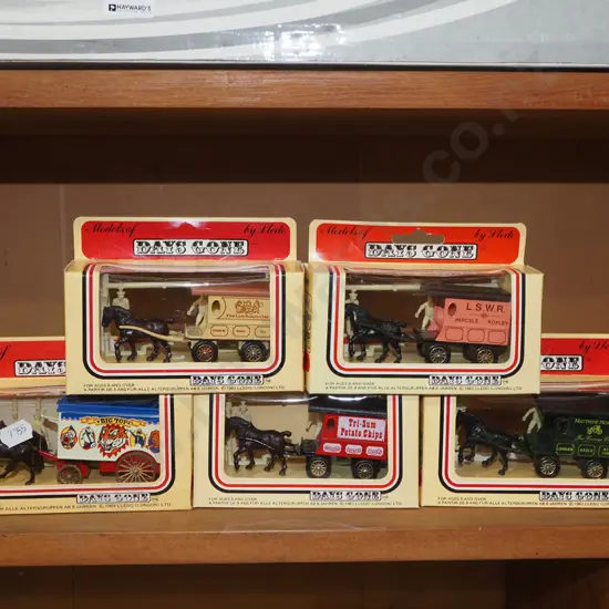 5x boxed Days Gone By horse and carts