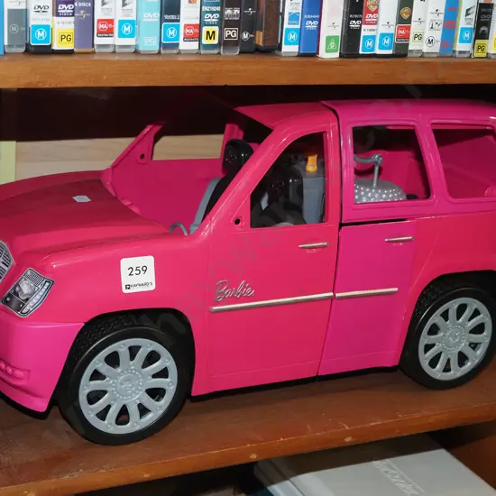 plastic toy Barbie car