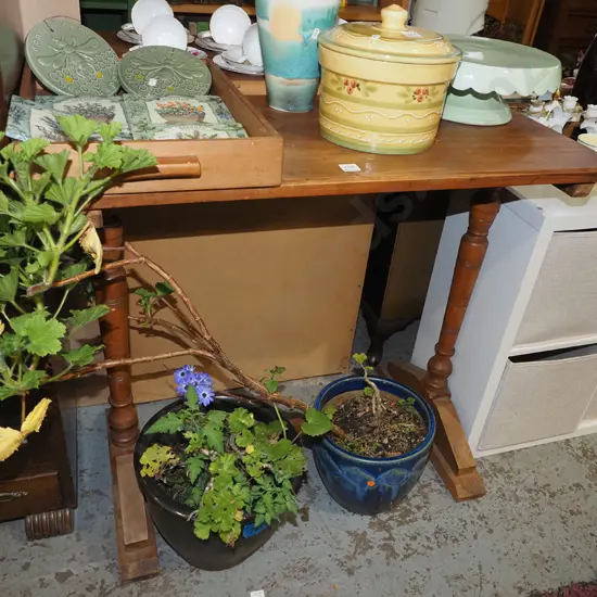restorer's refectory based rimu hall table H770 W880 D435