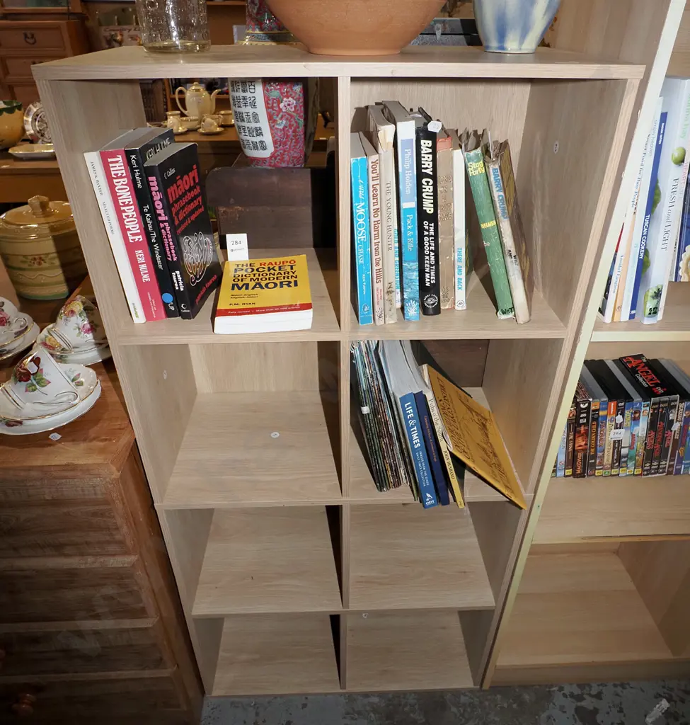 mdf faux veneer bookcase H1230  Image 1++