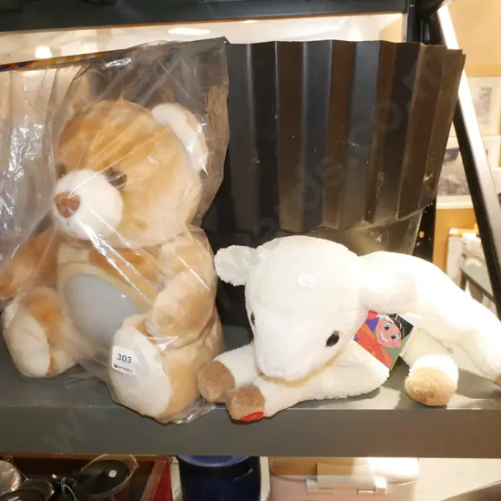 tedy bear/night light, soft toy lamb