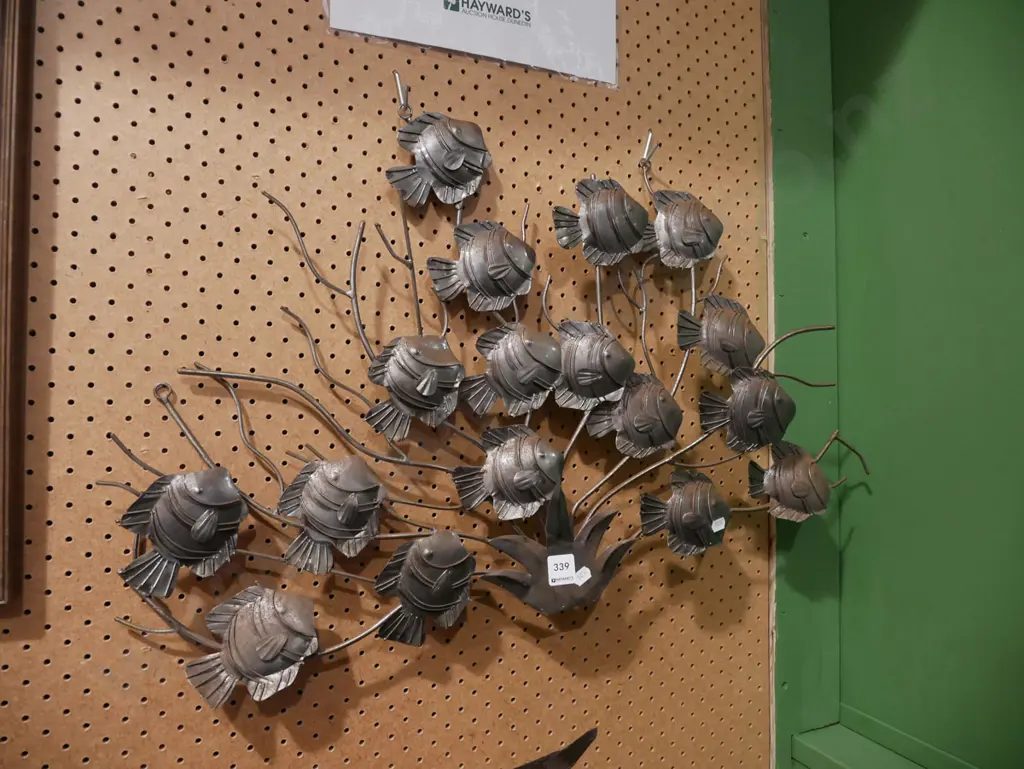 pressed metal wall art - fish Image 1++