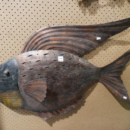 metal wall art fish L880
