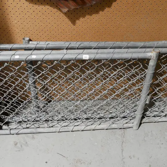 4x small galvanised metal gates H560 W900