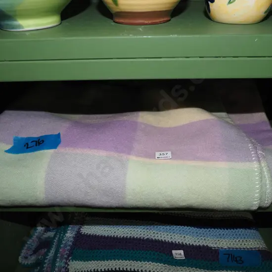 checked wollen blanket