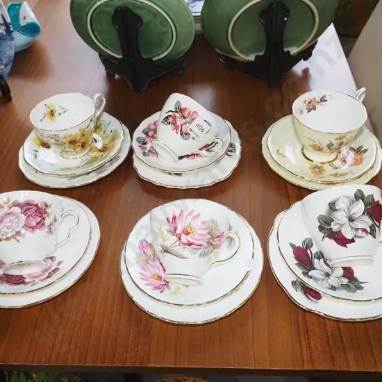6x floral trios